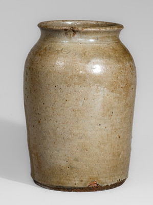 Edgefield District, South Carolina Stoneware Jar, second quarter 19th century