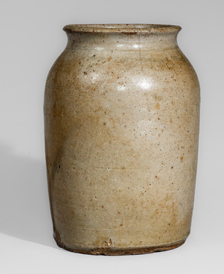 Edgefield District, South Carolina Stoneware Jar, second quarter 19th century