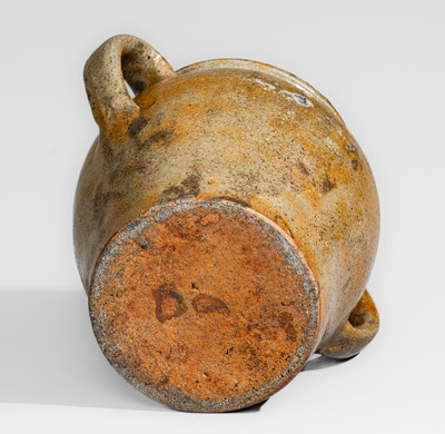 Scarce Open-Handled Edgefield District, SC Stoneware Jar, second quarter 19th century