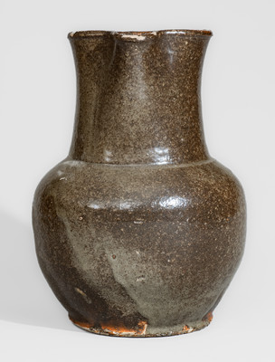 Stoneware Pitcher attrib. Lewis Miles's Stony Bluff Manufactory, Horse Creek Valley, Edgefield District, SC