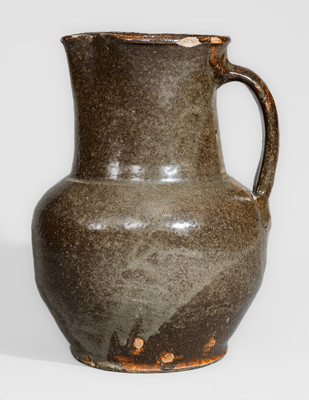 Stoneware Pitcher attrib. Lewis Miles's Stony Bluff Manufactory, Horse Creek Valley, Edgefield District, SC