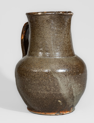 Stoneware Pitcher attrib. Lewis Miles's Stony Bluff Manufactory, Horse Creek Valley, Edgefield District, SC