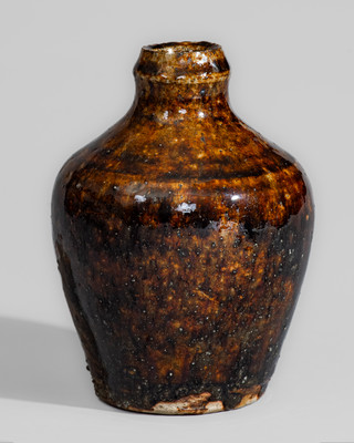 Small-Sized Buncombe County, NC Alkaline-Glazed Stoneware Jug, fourth quarter 19th century