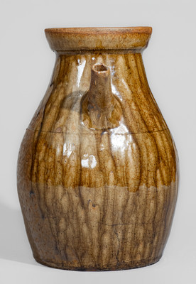 Scarce Crawford County, Georgia Lidded Stoneware Coffeepot, late 19th or early 20th century