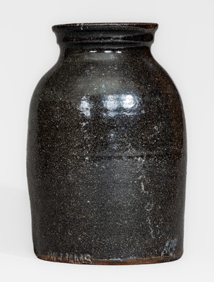 Very Rare Stoneware Jar by African-American Potter RICH WILLIAMS, Greenville County, SC