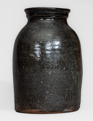 Very Rare Stoneware Jar by African-American Potter RICH WILLIAMS, Greenville County, SC