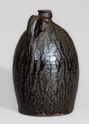 Very Rare S. C. DICKSON, Greenville County, SC Alkaline-Glazed Stoneware Jug