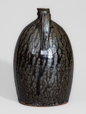 Very Rare S. C. DICKSON, Greenville County, SC Alkaline-Glazed Stoneware Jug