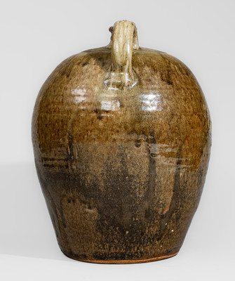 Fine Alkaline-Glazed Stoneware Jug attrib. Landrum Brick and Pottery, Columbia, SC, c1860