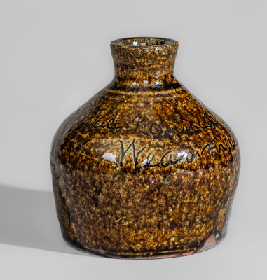 Extremely Rare "Weaverville Pottery / Sep 7- 1904," Buncombe County, NC Small-Sized Stoneware Presentation Jug