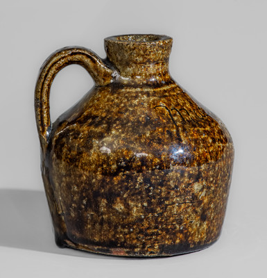 Extremely Rare "Weaverville Pottery / Sep 7- 1904," Buncombe County, NC Small-Sized Stoneware Presentation Jug