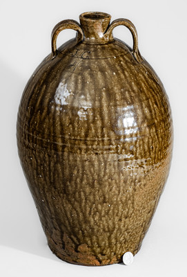 Four-Gallon J.G. (John Goodman, Lincoln County, NC) Double-Handled Stoneware Jug, third quarter 19th century