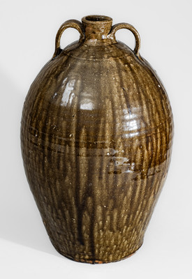 Four-Gallon J.G. (John Goodman, Lincoln County, NC) Double-Handled Stoneware Jug, third quarter 19th century