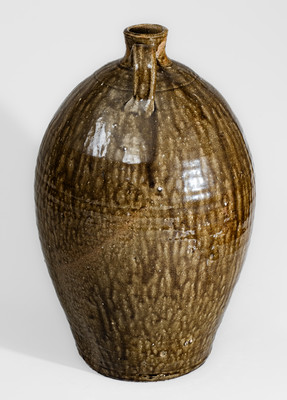 Four-Gallon J.G. (John Goodman, Lincoln County, NC) Double-Handled Stoneware Jug, third quarter 19th century