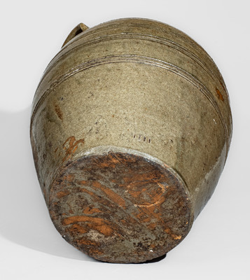 Exceptional Four-Gallon Edgefield District, SC Stoneware Jar w/ Elaborate Incised Banding, mid 19th century