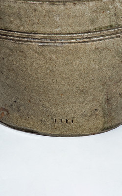Exceptional Four-Gallon Edgefield District, SC Stoneware Jar w/ Elaborate Incised Banding, mid 19th century
