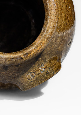 D S (Daniel Seagle, Vale, North Carolina) Alkaline-Glazed Stoneware Jar, circa 1840