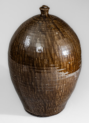 Catawba Valley, North Carolina Stoneware Jug w/ Alkaline Glaze, second half 19th century