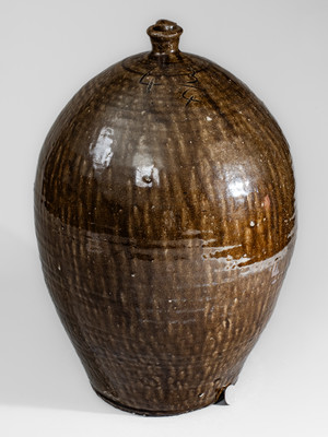 Catawba Valley, North Carolina Stoneware Jug w/ Alkaline Glaze, second half 19th century