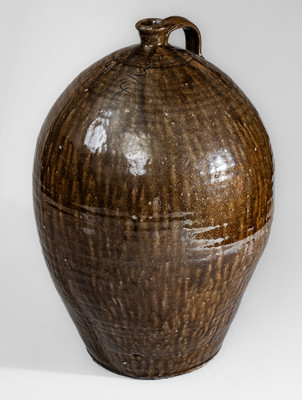 Catawba Valley, North Carolina Stoneware Jug w/ Alkaline Glaze, second half 19th century