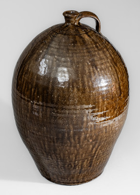 Catawba Valley, North Carolina Stoneware Jug w/ Alkaline Glaze, second half 19th century