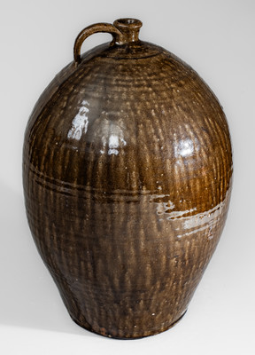 Catawba Valley, North Carolina Stoneware Jug w/ Alkaline Glaze, second half 19th century