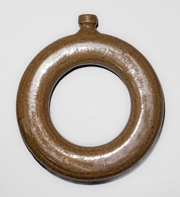 Rare Stoneware Ring Jug attrib. William Horne at the Jesse P. Bodie Pottery, Edgefield District, SC