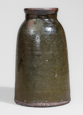 Very Rare (John Gilreath, Spartanburg, South Carolina) Stoneware Canning Jar, late 19th century