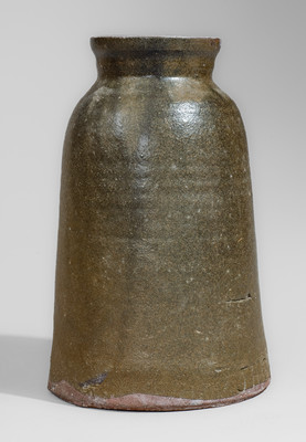 Very Rare (John Gilreath, Spartanburg, SC) Alkaline-Glazed Stoneware Canning Jar