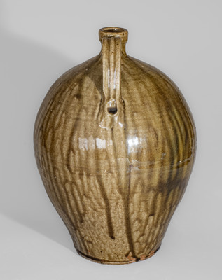 Three-Gallon Catawba Valley, North Carolina Alkaline-Glazed Stoneware Jug, third quarter 19th century