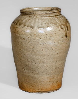 Stoneware Jar Stamped C, attrib. Pottersville Stoneware Manufactory, c1820s-1830s