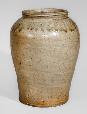 Stoneware Jar Stamped C, attrib. Pottersville Stoneware Manufactory, c1820s-1830s
