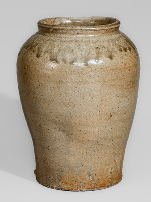 Stoneware Jar Stamped C, attrib. Pottersville Stoneware Manufactory, c1820s-1830s