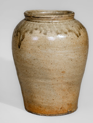 Stoneware Jar Stamped C, attrib. Pottersville Stoneware Manufactory, c1820s-1830s