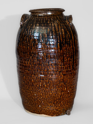 Scarce Six-Gallon Southern Stoneware Jar w/ Star Stamp, second half 19th century