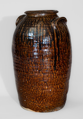 Scarce Six-Gallon Southern Stoneware Jar w/ Star Stamp, second half 19th century