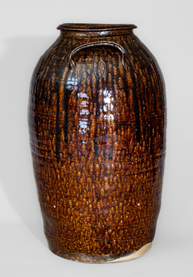Scarce Six-Gallon Southern Stoneware Jar w/ Star Stamp, second half 19th century
