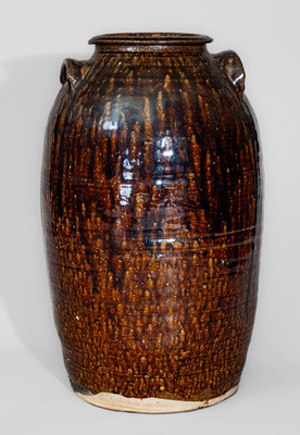 Scarce Six-Gallon Southern Stoneware Jar w/ Star Stamp, second half 19th century