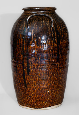 Scarce Six-Gallon Southern Stoneware Jar w/ Star Stamp, second half 19th century