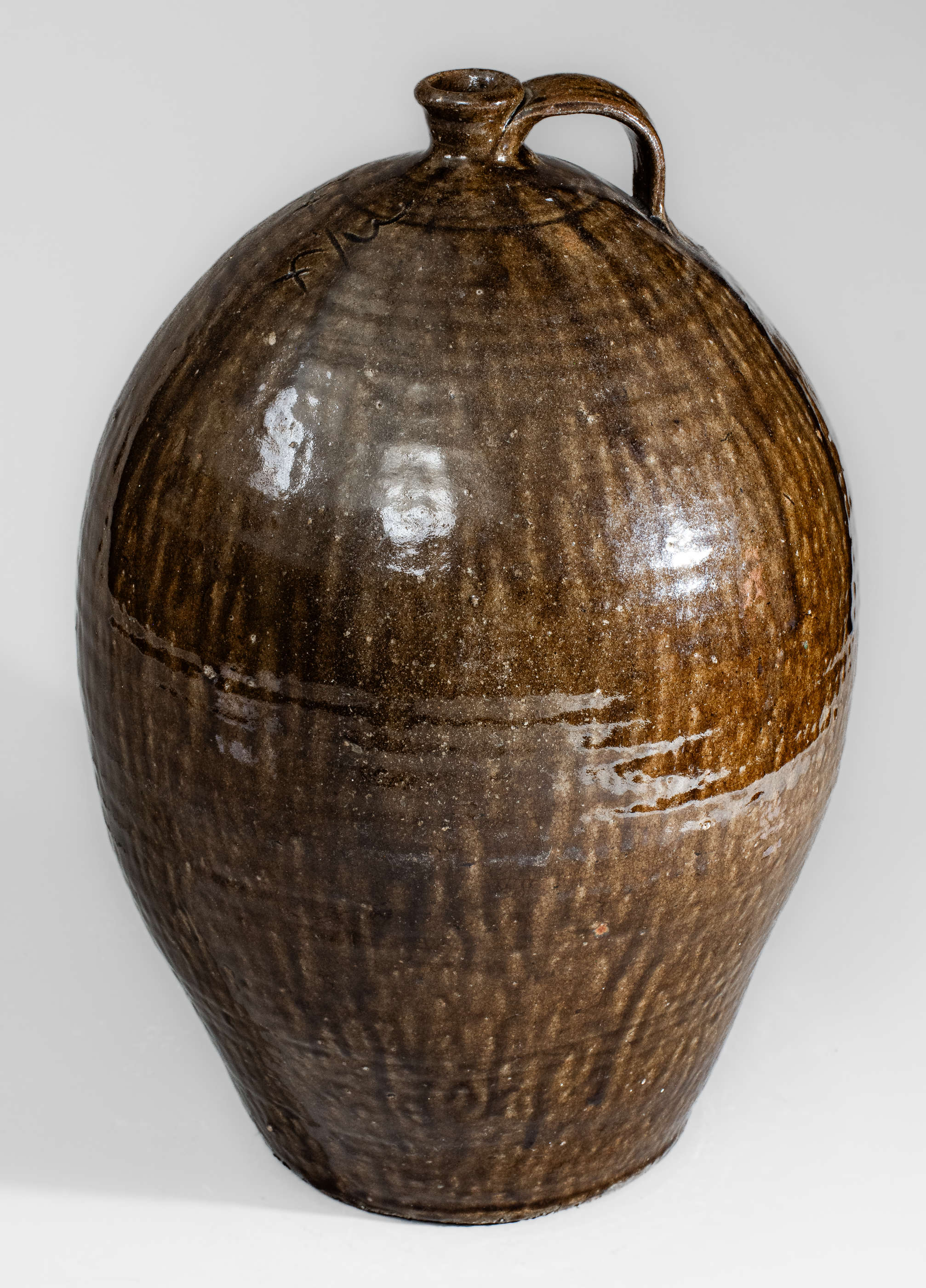 Catawba Valley, North Carolina Stoneware Jug w/ Alkaline Glaze