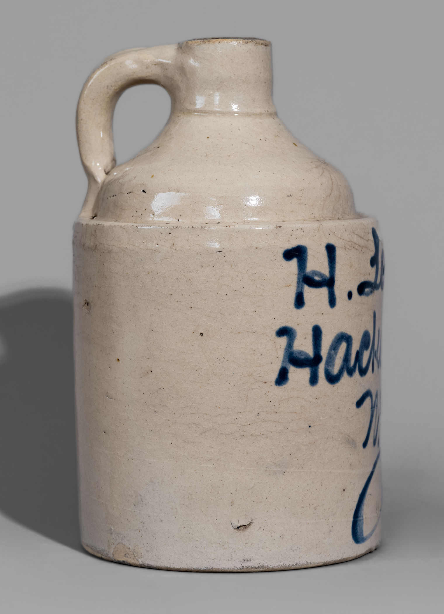 Half-Gallon Hackensack, NJ Stoneware Advertising Jug attrib