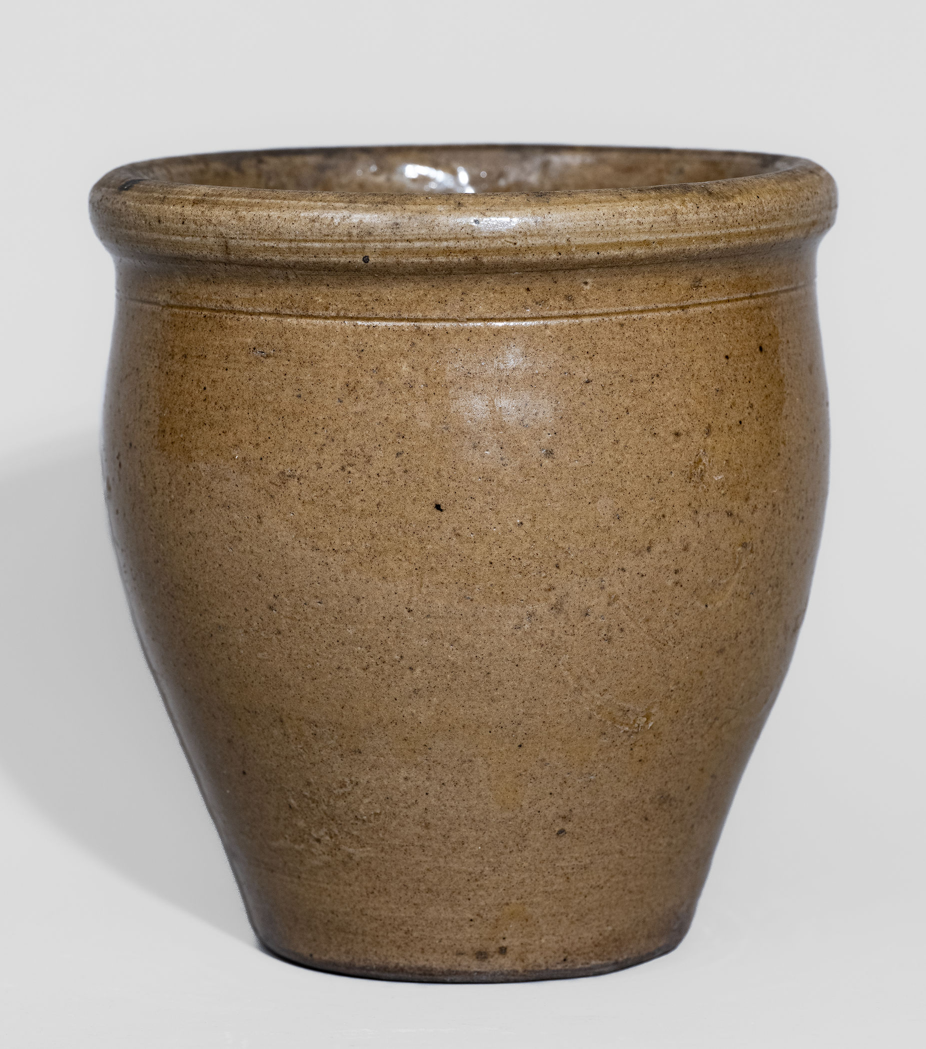 Rare H.H. ZIGLER / NEWVILLE, PA Glazed Stoneware Jar, c1852-1865