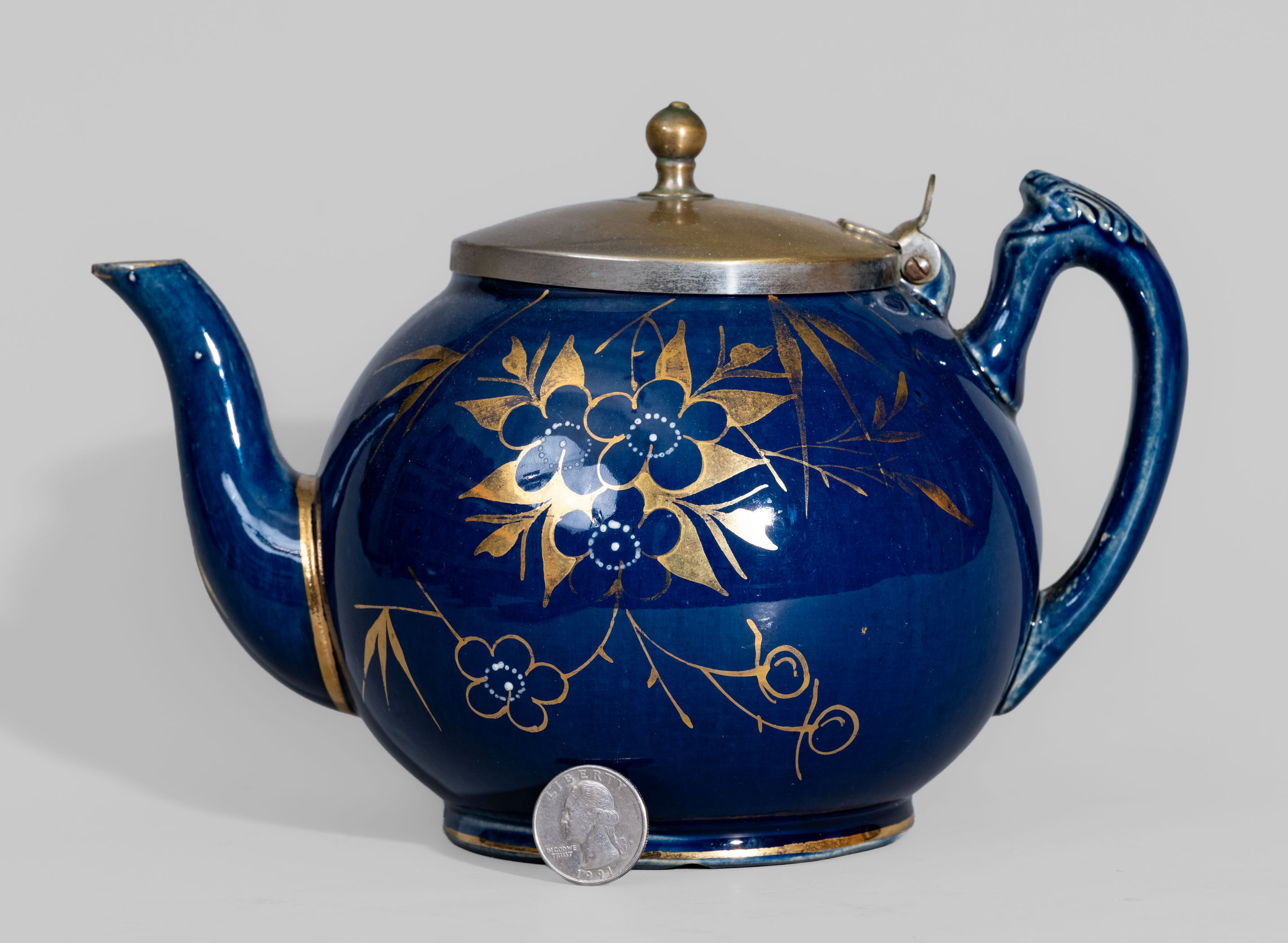 Attrib. J.E. Jeffords, Philadelphia, PA Blue-Glazed Porcelain