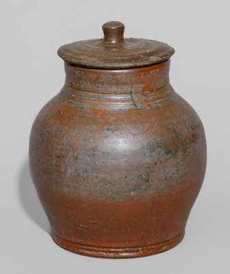 Attrib. Samuel Smith Pottery, Knox County, TN Salt-Glazed Stoneware Jar, c1820-30
