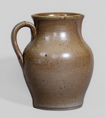 Small-Sized Salt-Glazed Stoneware Pitcher, attrib. Greene County, Tennessee