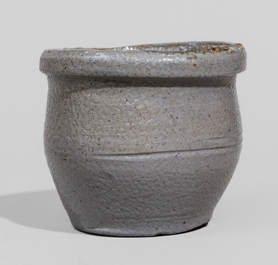 Diminutive Rockingham County, VA Salt-Glazed  Stoneware Jar, c1850