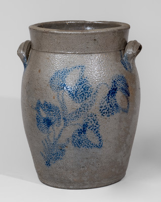 Very Rare BELL (Peter, Samuel, and/or Solomon Bell, Winchester, VA) Stoneware Jar, c1840