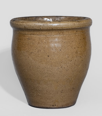 Rare H.H. ZIGLER / NEWVILLE, PA Glazed Stoneware Jar, c1852-1865