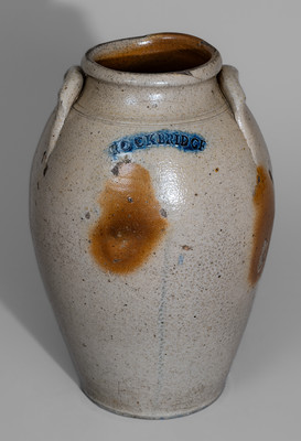 Scarce ROCKBRIDGE (Rockbridge Baths Pottery, Rockbridge Co, VA) Stoneware Jar