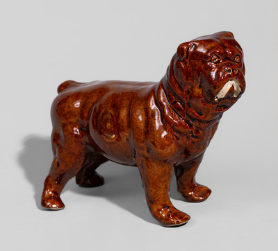 Red Wing, Minnesota Stoneware Bulldog Figure, early 20th century